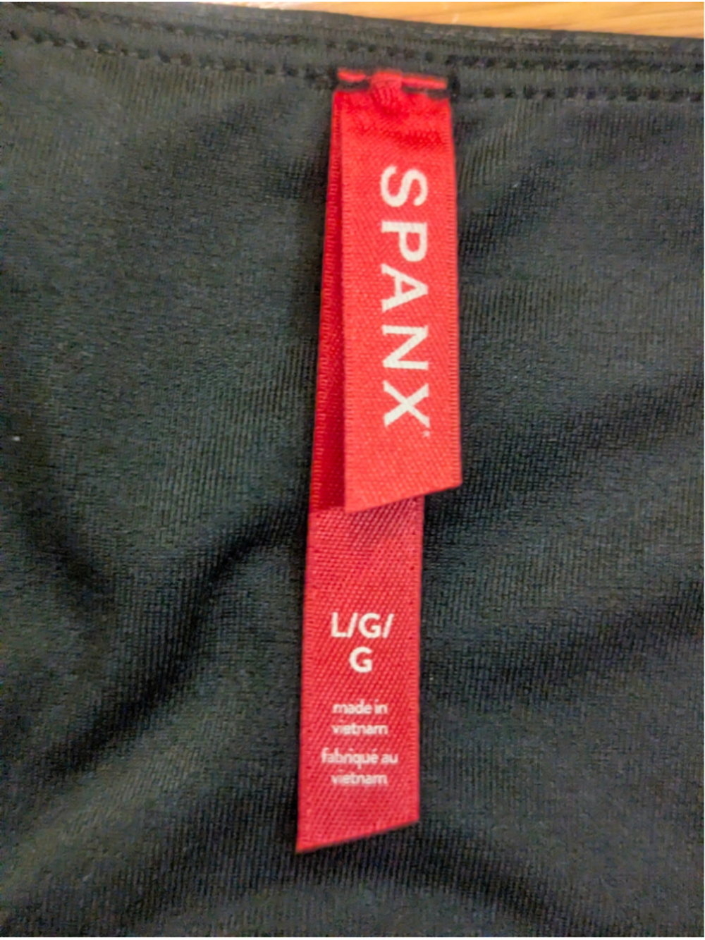 SPANX Black Faux Leather Leggings Large - Picture 8 of 13